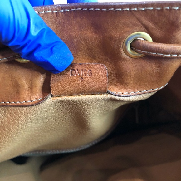 Celine Brown Macadam Bucket Shoulder Bag Sku#83964 - Picture 8 of 10